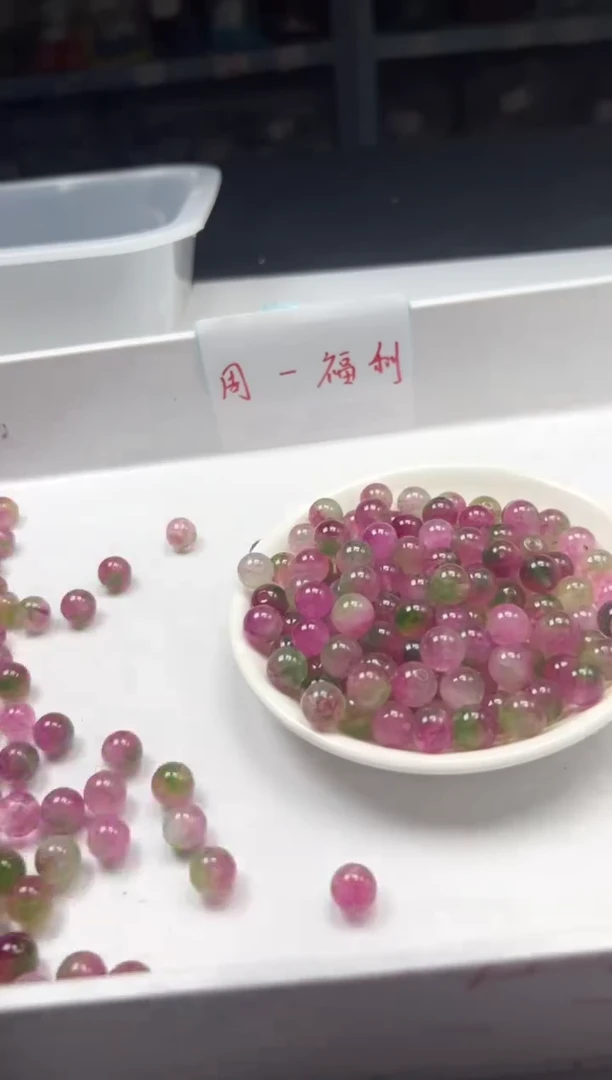 未镶嵌颈饰碧玺w1780西瓜碧玺10mm*20颗