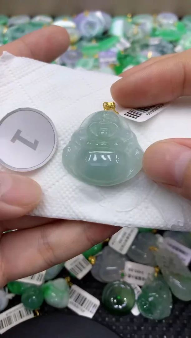 颈饰未镶嵌翡翠天然缅甸翡翠A货