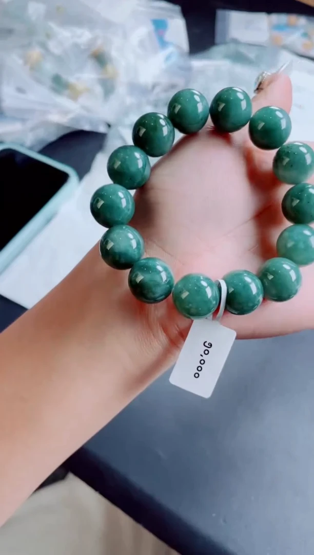 未镶嵌定制翡翠珠串