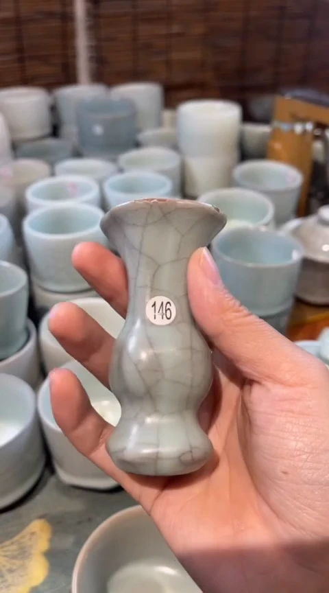 【闪购商品】杯北宋官瓷小摆件微瑕