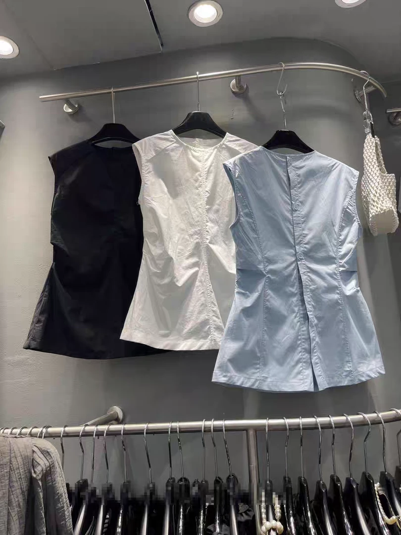 夏季新款设计感显瘦百搭背心坎肩无袖上衣