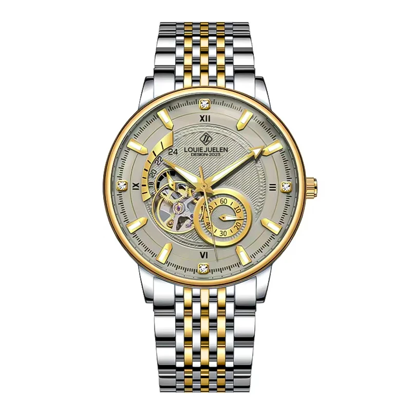 【飞行员】100%全新自动机械腕表 LOUIEJUELEN-9168 CN系列