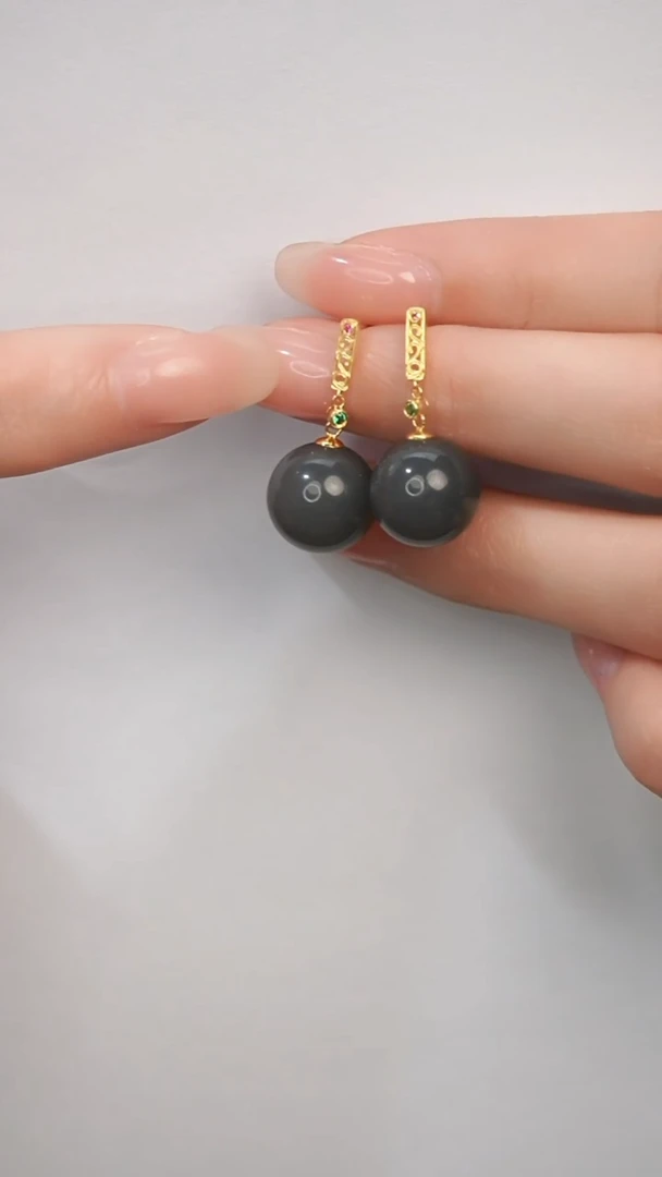 未镶嵌和田玉耳钉11111