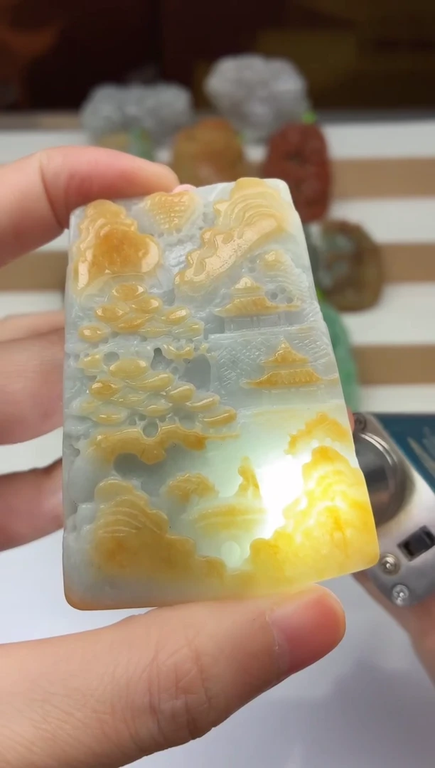 颈饰未镶嵌翡翠牌子