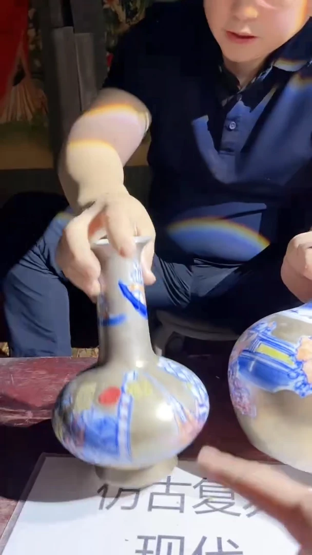 摆件景德镇陶瓷流水126
