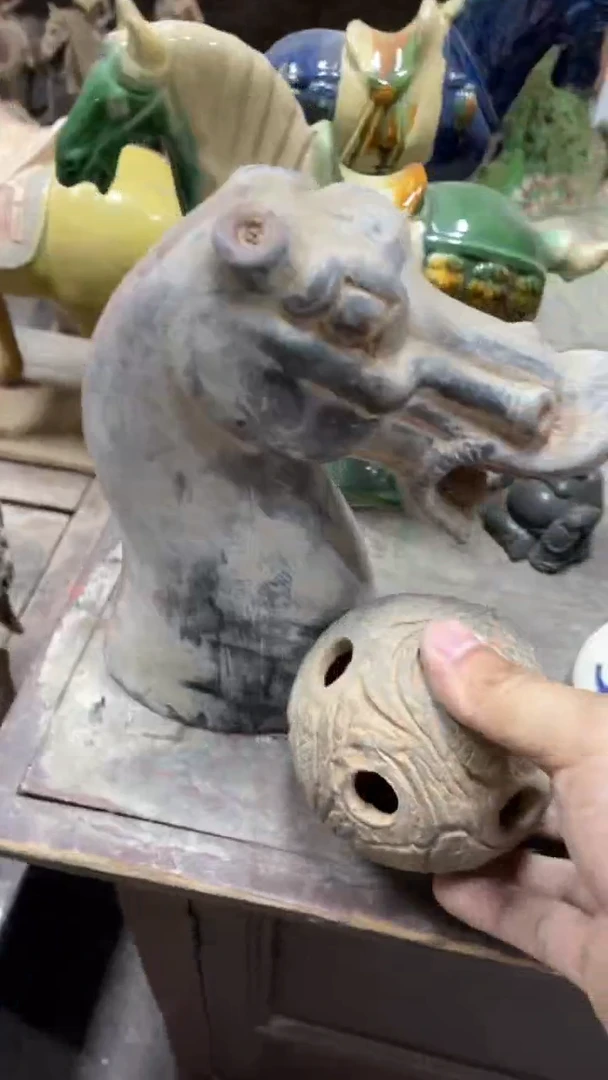 陶瓷唐三彩三个陶瓷品