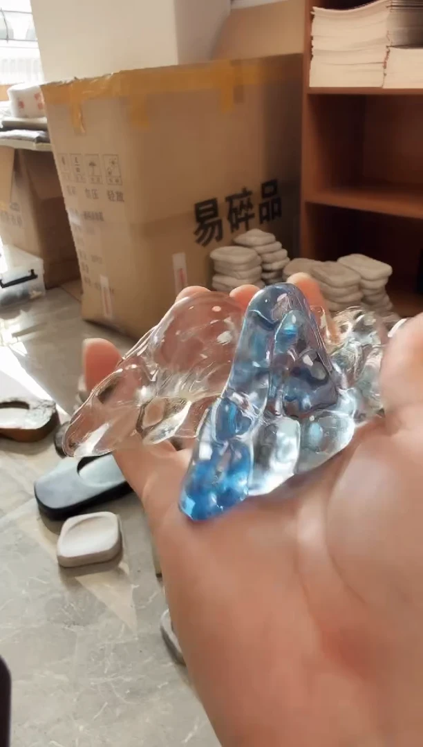 琉璃千里江山笔架随机2个(微瑕不挑颜色能接受拍)