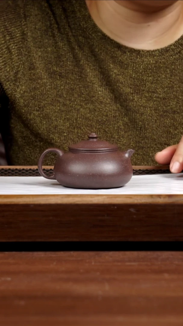 茶壶紫砂5号井底槽青寒江160CC