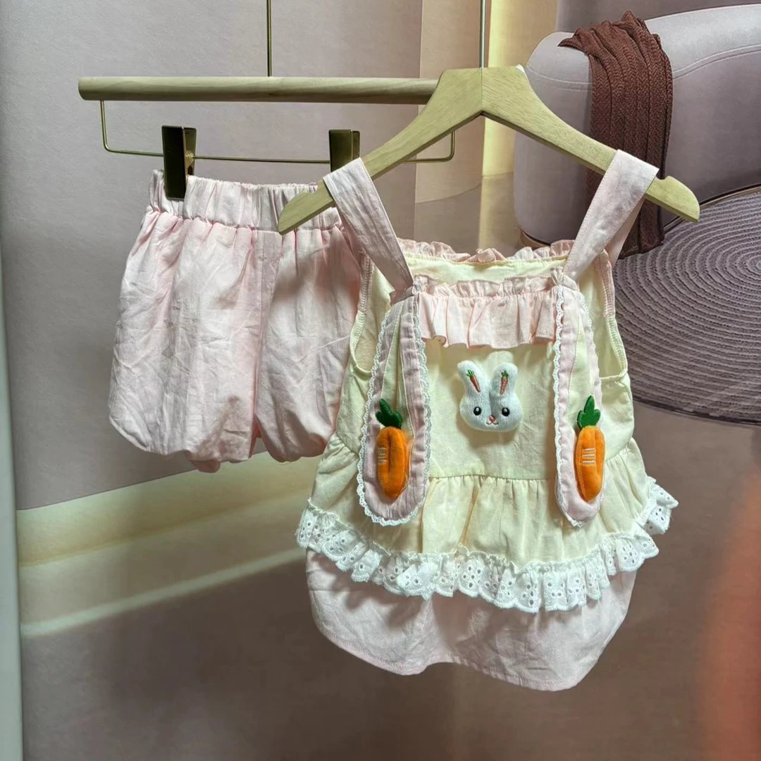 惜韩（418）好看套装有调节扣夏季甜美女童儿童夏款