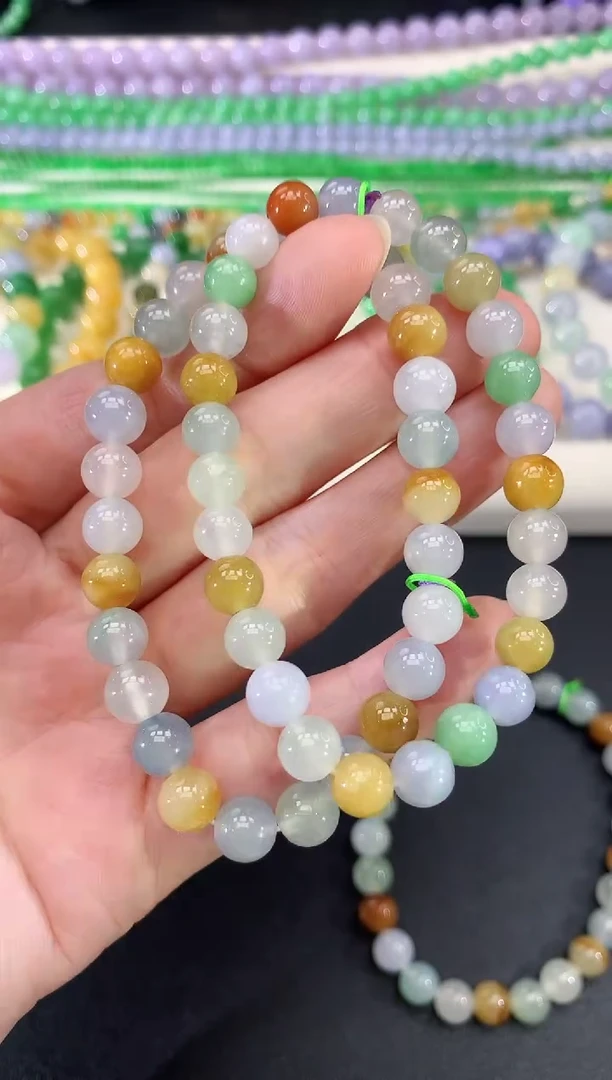 未镶嵌手串翡翠24|680多样性发其一