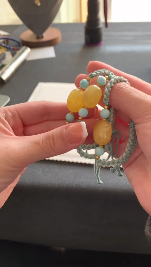 【闪购商品】蜜蜡手绳未镶嵌蜜蜡手绳F448多样性发一