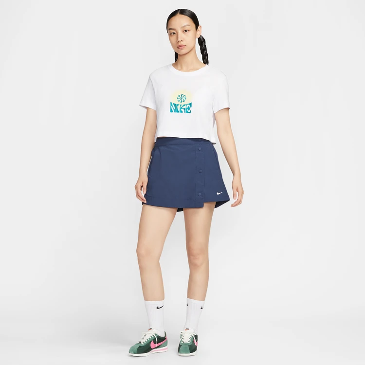 NIKE/耐克官方正品女子夏日蓝色裙裤运动短裤HM6980-410