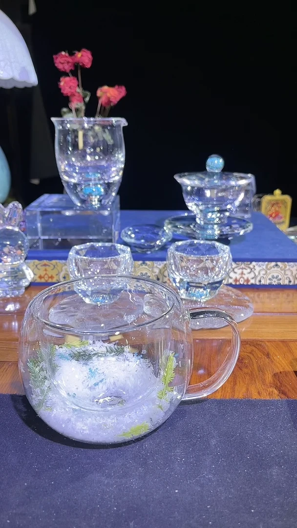 八件套水晶茶具套装