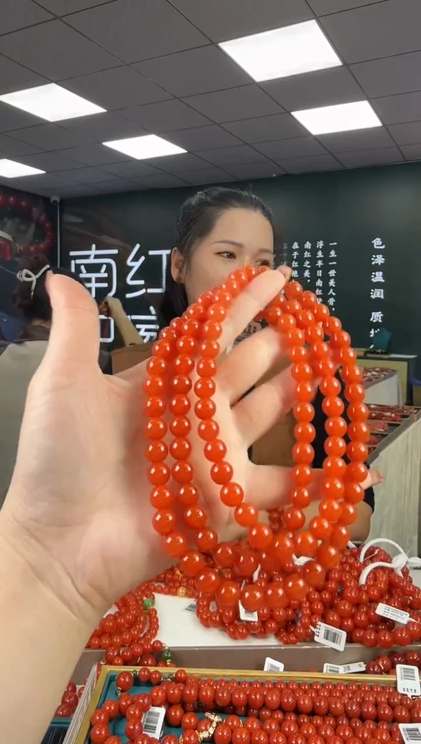 未镶嵌珠串南红玛瑙多样发其一/9/HS22210014820