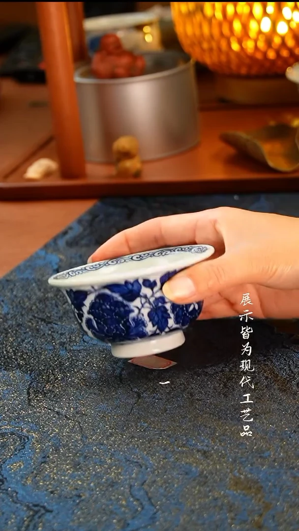 景德镇陶瓷中号四项牡丹