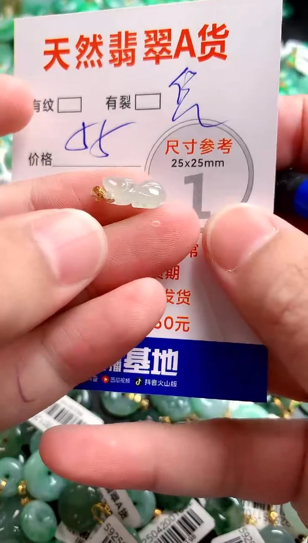 翡翠18K金镶嵌颈饰13004606