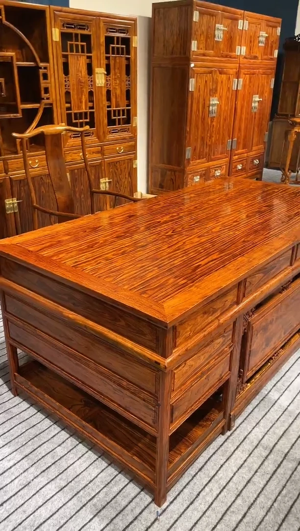 花梨木类花梨木办公桌家具改价链接全13200小定1000