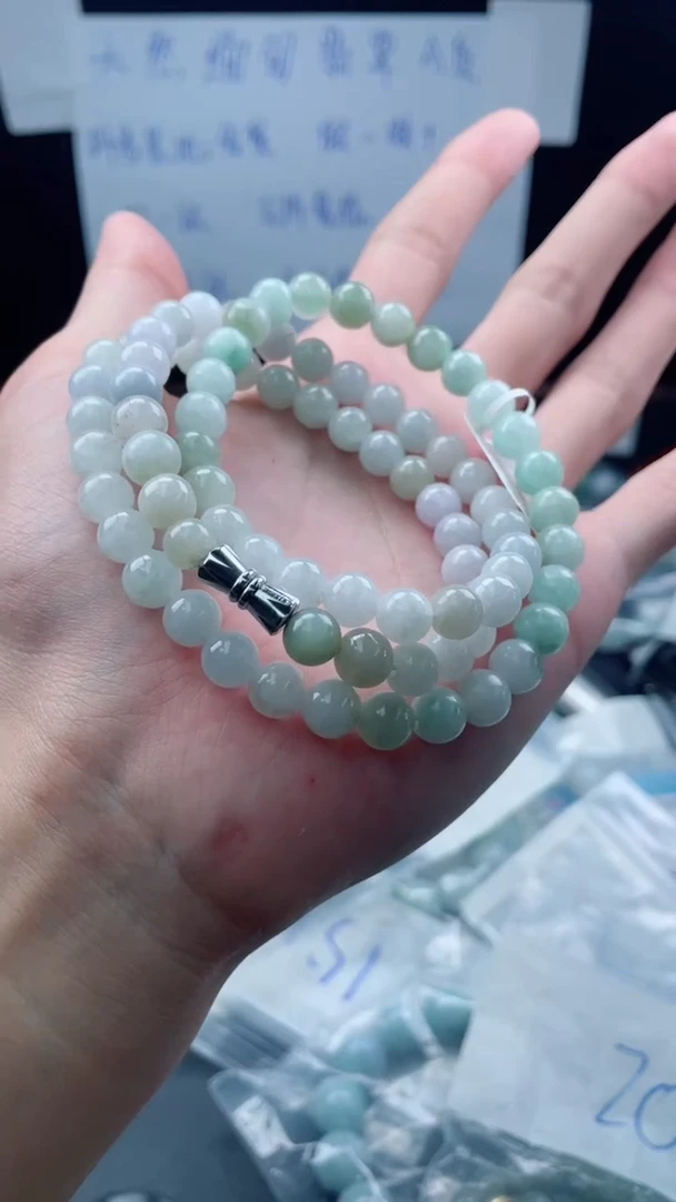 未镶嵌定制翡翠珠串