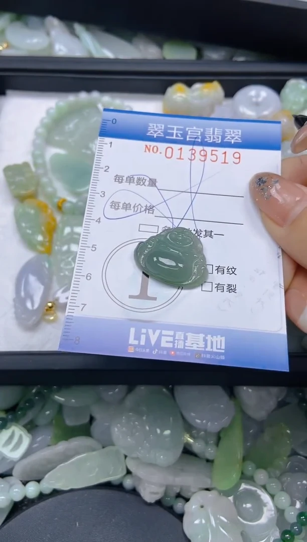 翡翠未镶嵌颈饰闪购0139519