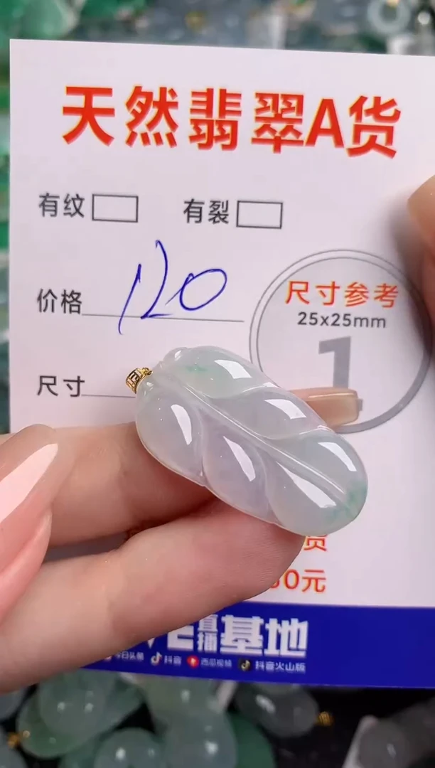 翡翠18K金镶嵌颈饰0918402230