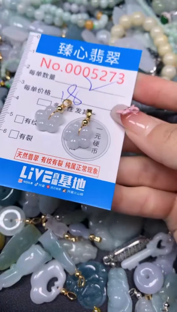 【闪购商品】翡翠颈饰未镶嵌含绳0005273