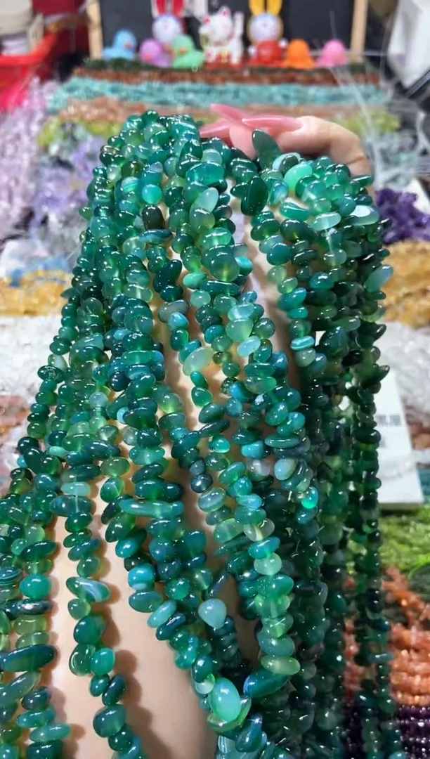 水晶珠宝半成品未镶嵌aaa绿玛