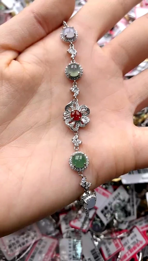 【闪购商品】翡翠戒指银S925镶嵌33333333    9