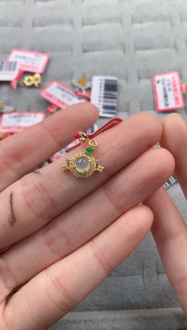 银S925镶嵌戒指翡翠D****_6666-----6