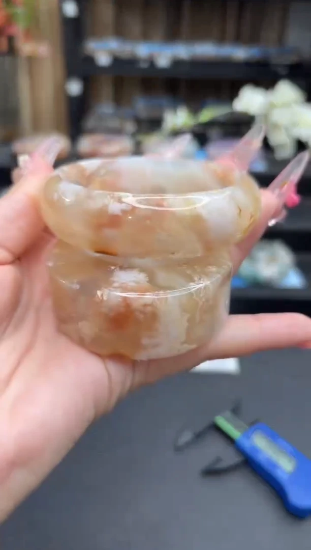 未镶嵌手镯石英质玉40(62圈赠送镯心)