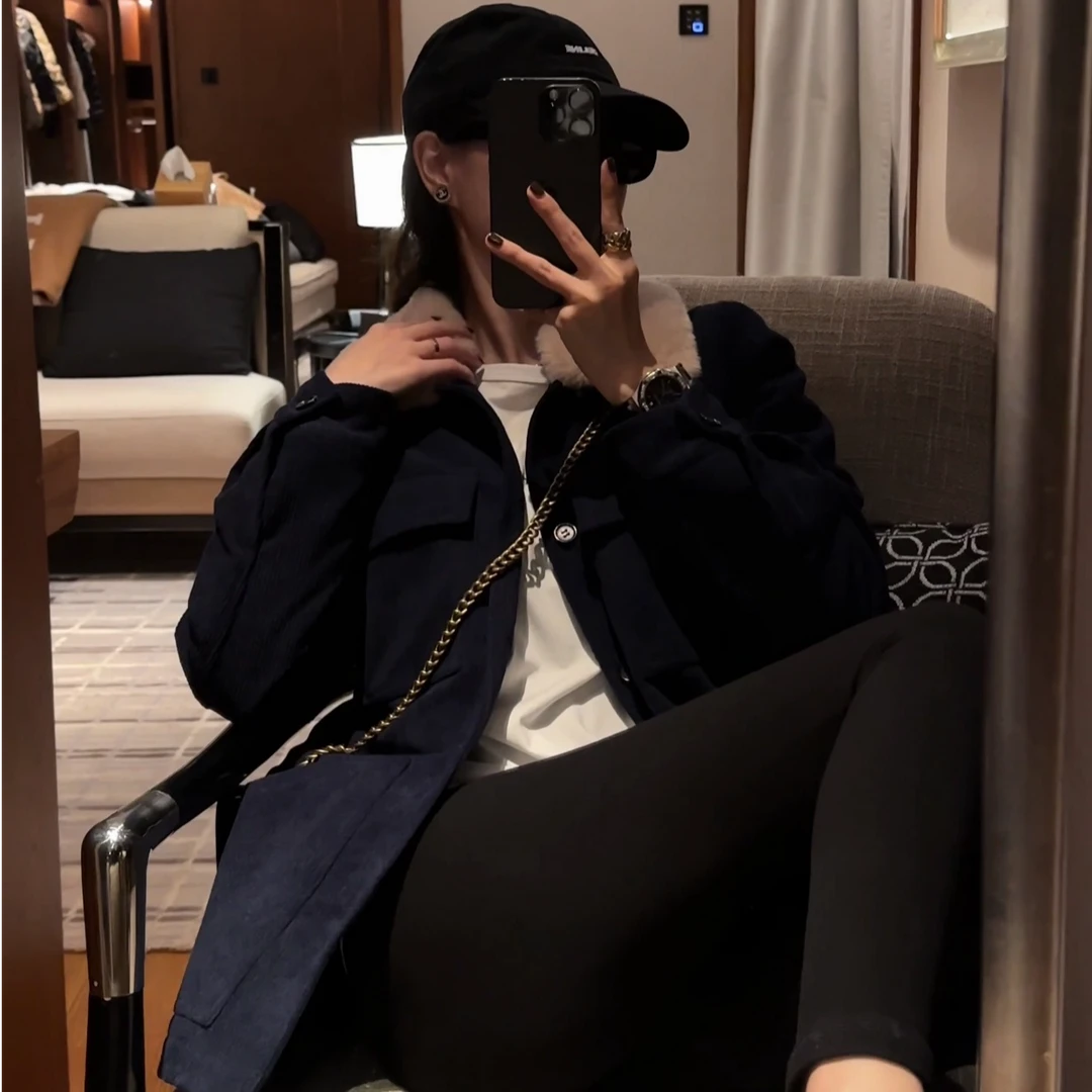 115.【米卡私服】浓情热巧冬季保暖棉服外套