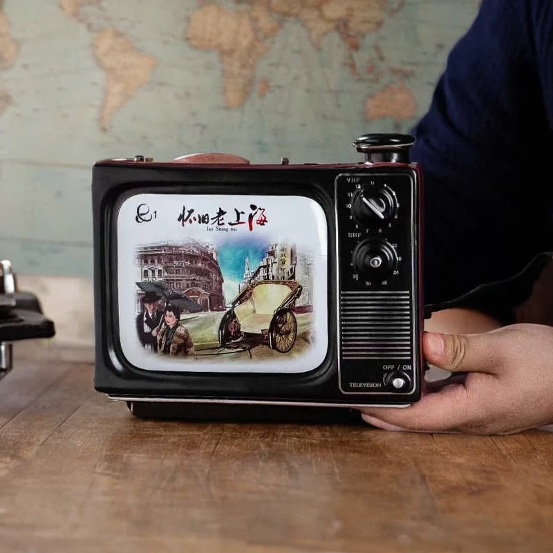 景德镇陶瓷酒瓶3斤装复古电视机创意酒坛家用酿酒空瓶密封酒壶