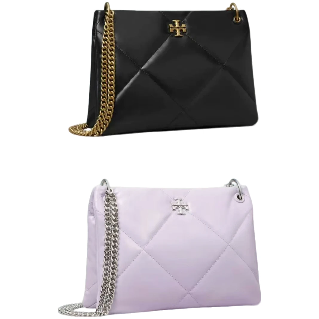 ToryBurch/汤丽柏琦 KIRA 小号菱格纹被子包单肩包  26.5*7.5*19