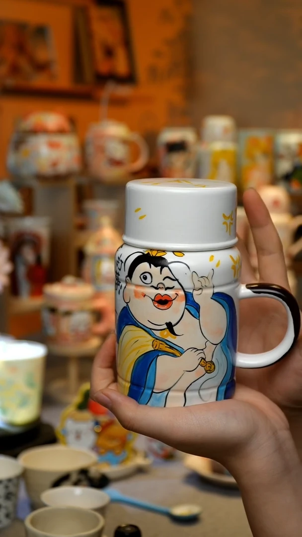 【闪购商品】杯陶瓷景德镇高温釉下彩&L023