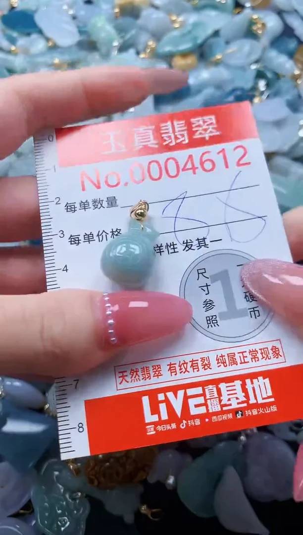 翡翠未镶嵌吊坠(不含链)4612