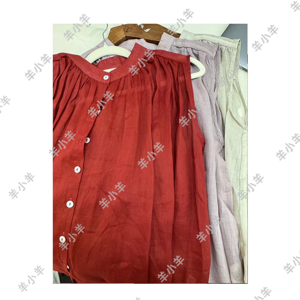 【羊小羊】227素觅  夏季日系苎麻宽松无袖显瘦休闲百搭夏款小衫