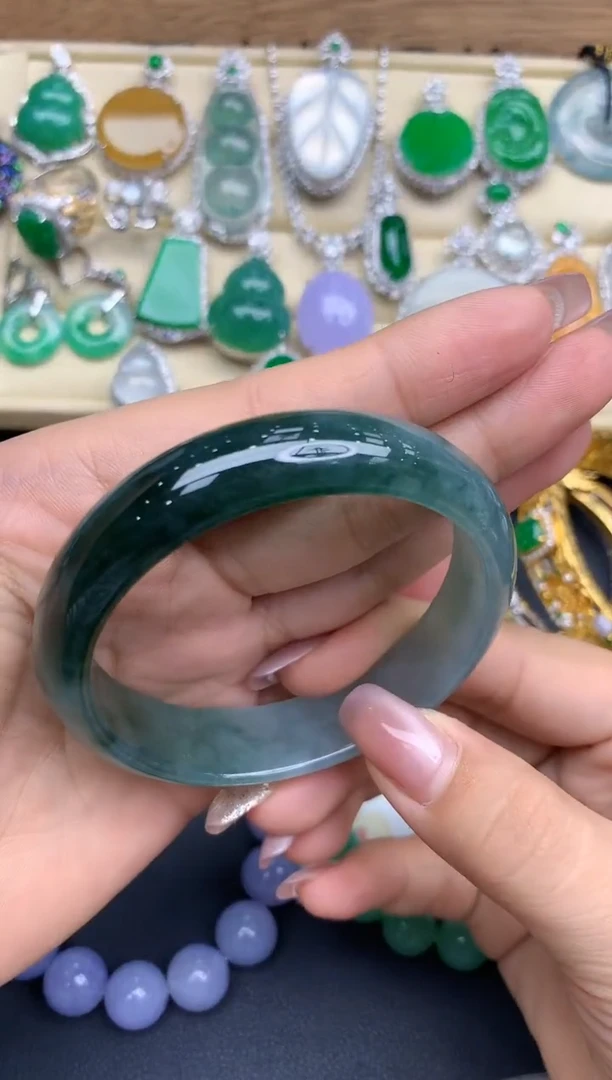 未镶嵌手镯翡翠348-中国好珍宝