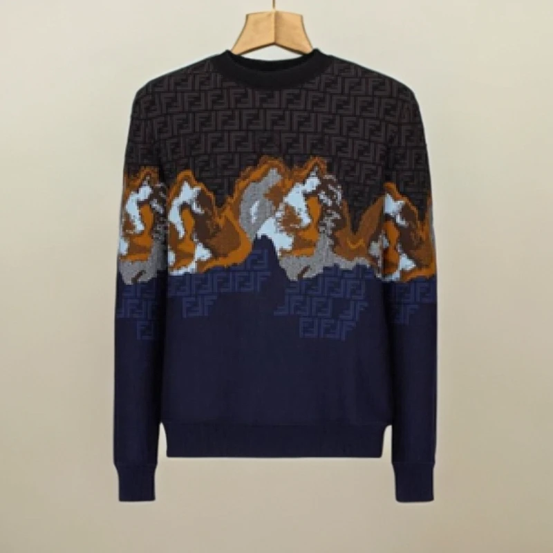 全新未使用 FENDI/芬迪 双F羊毛圆领针织衫/JIMI