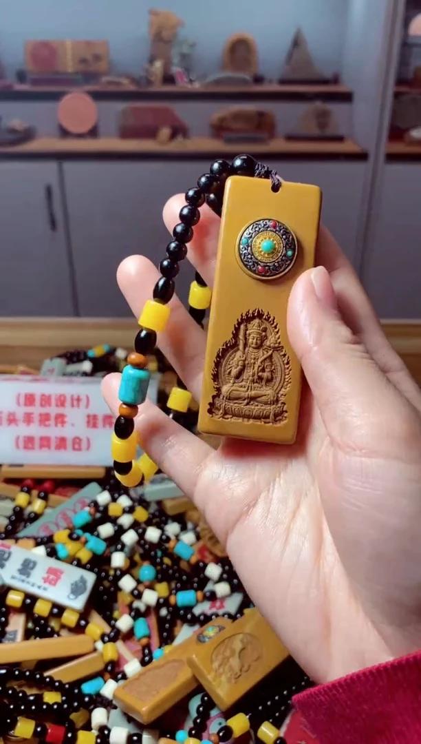 石材牛 石头把件挂件