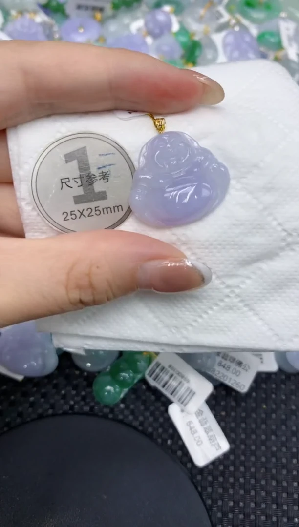 颈饰18K金镶嵌翡翠1111111