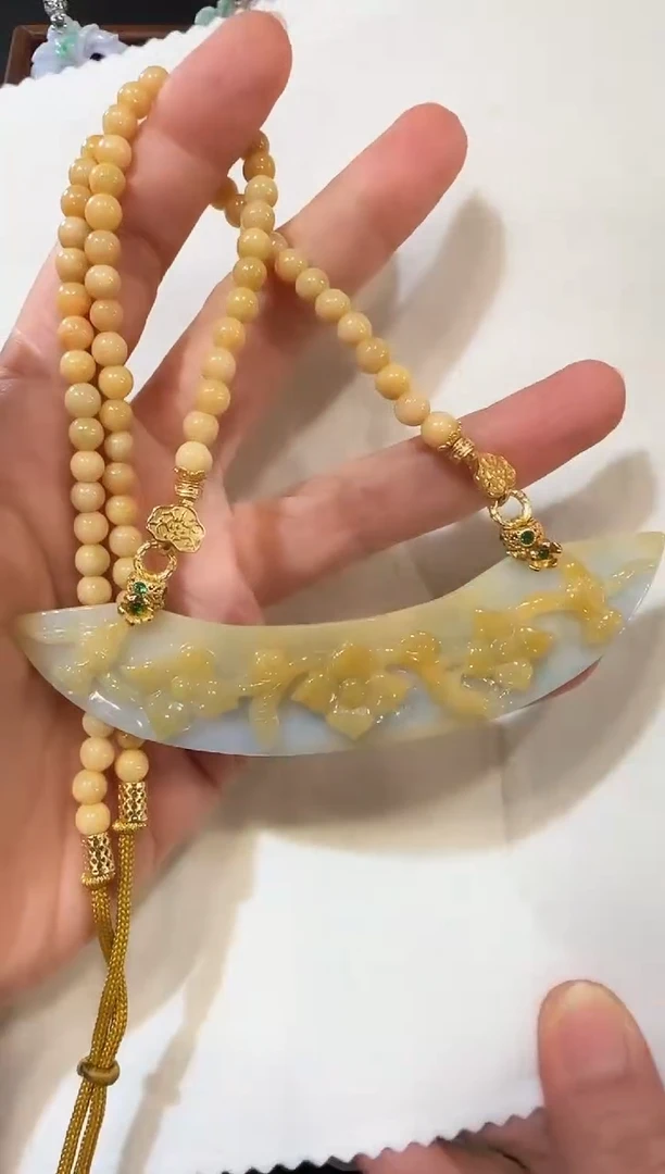 颈饰未镶嵌翡翠国风