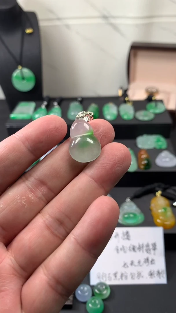 颈饰未镶嵌翡翠所见即所得，一图一物