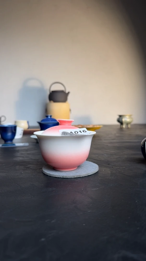 婺州龙窑烧制技艺盖碗（A016