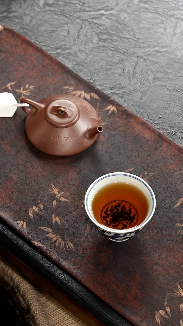 茶壶紫砂烟*刻竹合瓢120cc老紫泥