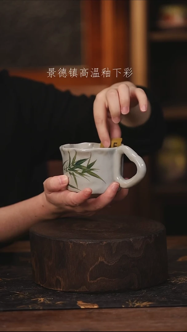 陶瓷景德镇高温釉下手绘陶瓷@L315@