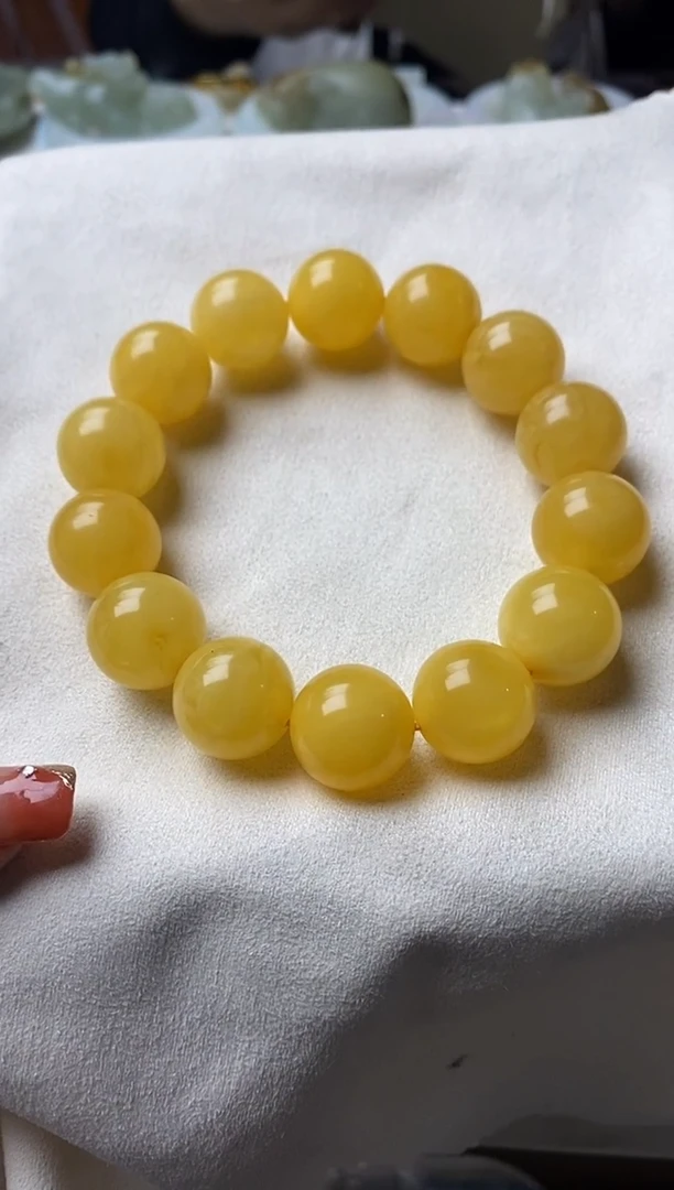 裸石琥珀未镶嵌然手串