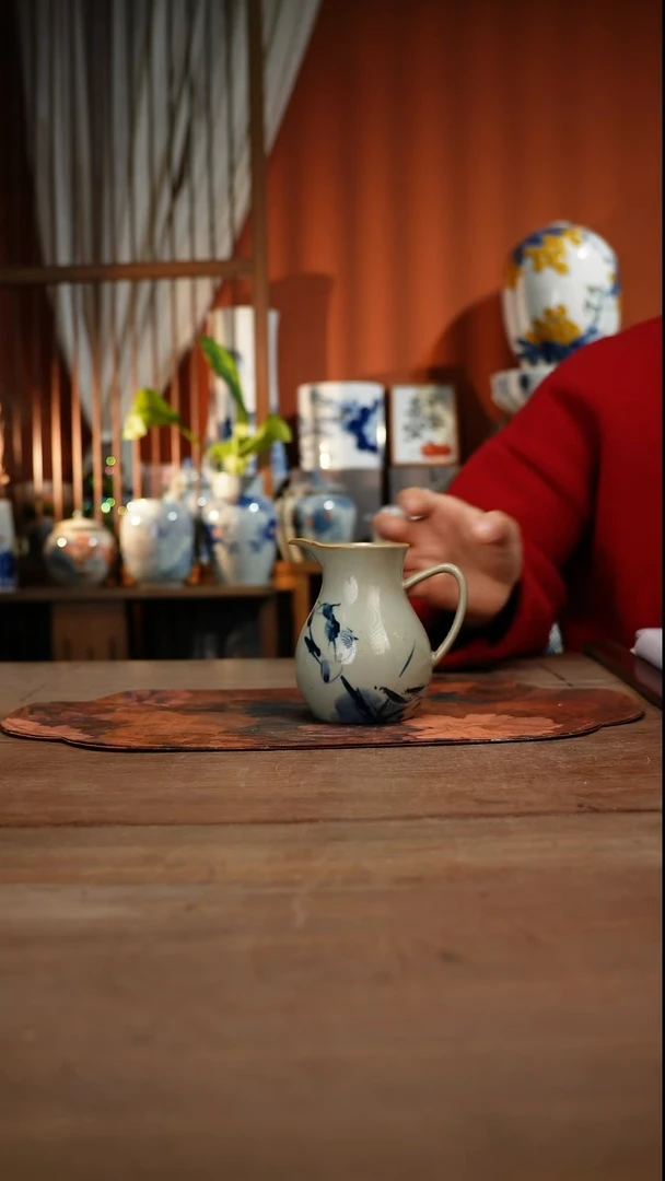 当代高温釉下彩手绘陶瓷餐具