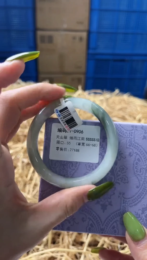 未镶嵌手镯石英质玉T0906