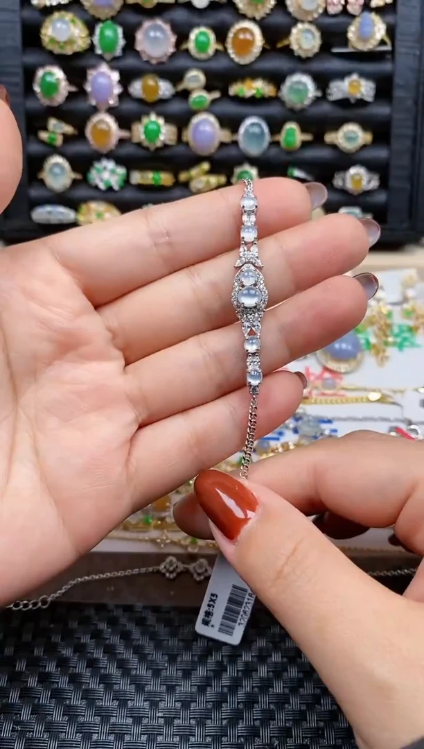 银S925镶嵌戒指翡翠285