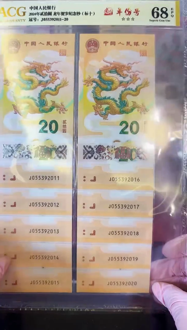 【闪购商品】塑料2024龙钞标十啊啊啊啊啊啊