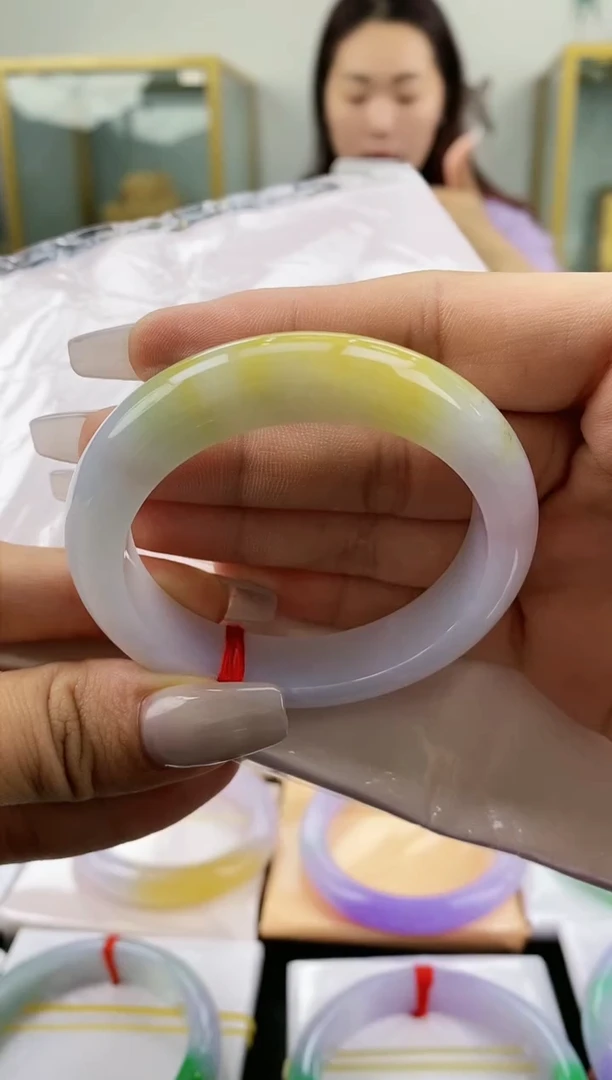 未镶嵌手镯翡翠天然翡翠A货手镯黄翡